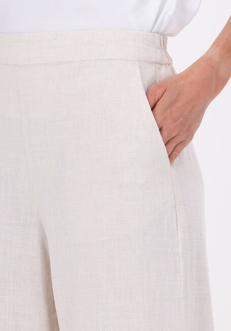 Beige MSCH COPENHAGEN Wijde broek MARIET ANKLE PANTS - large