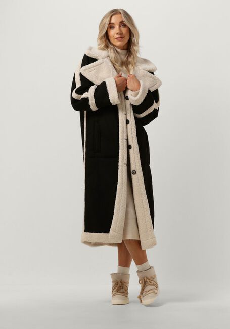 Zwarte OBJECT Mantel OBJKHALESI OVERSIZED COAT - large