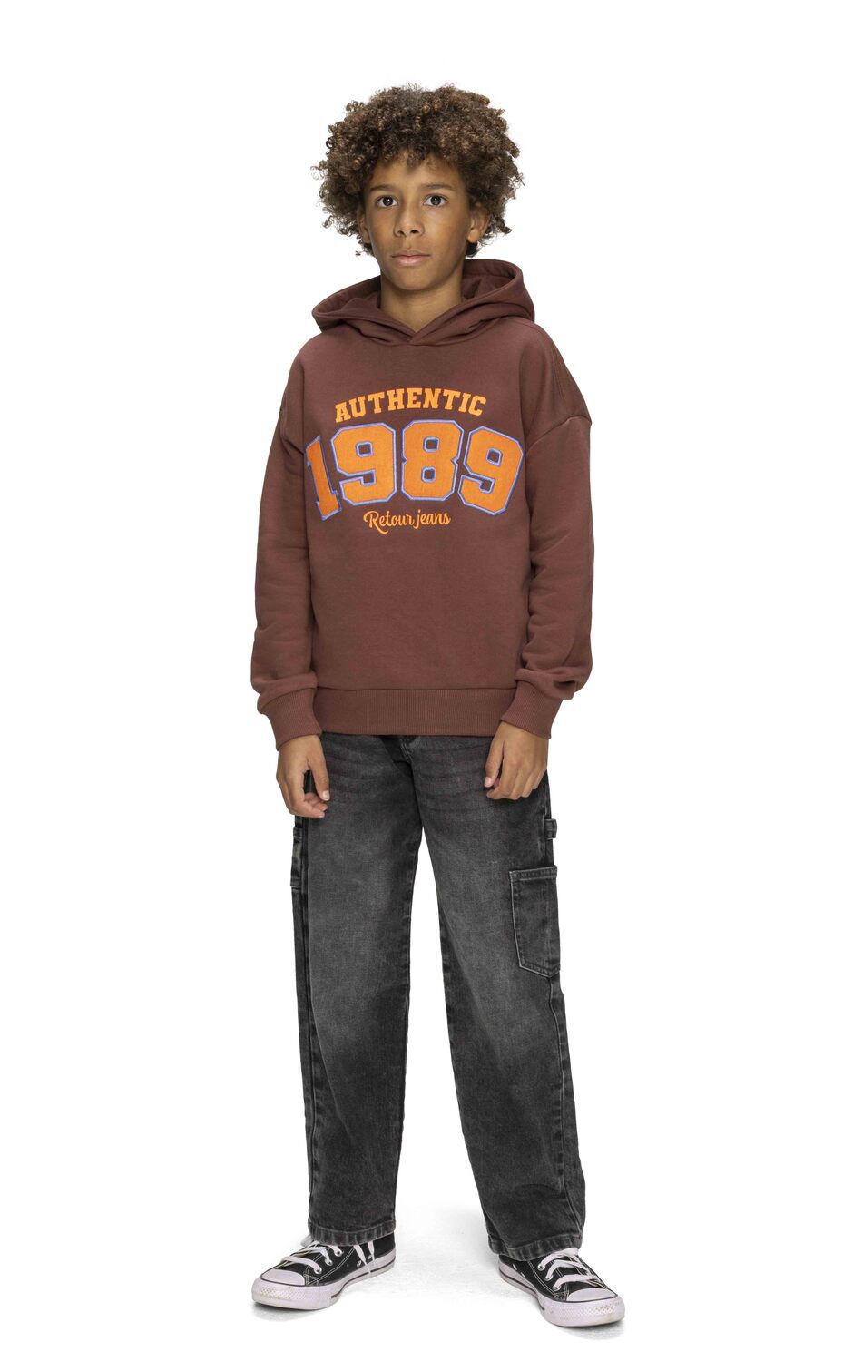 Bruine RETOUR Trui ROY - large