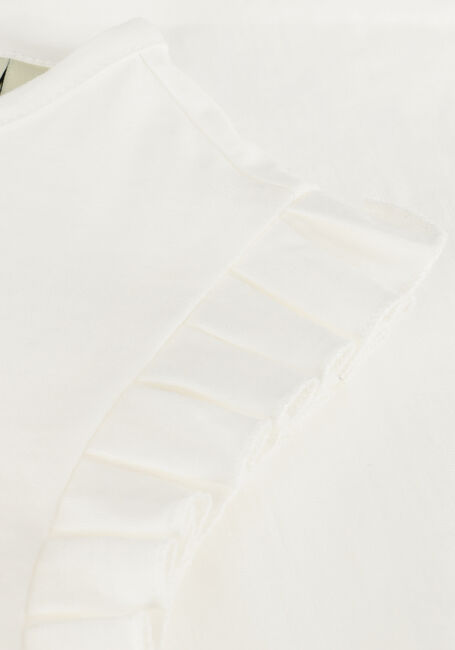 Gebroken wit LIKE FLO Top SLUB TEE RUFFLE SHOULDER Gebroken wit LIKE FLO Top SLUB TEE RUFFLE SHOULDER - large