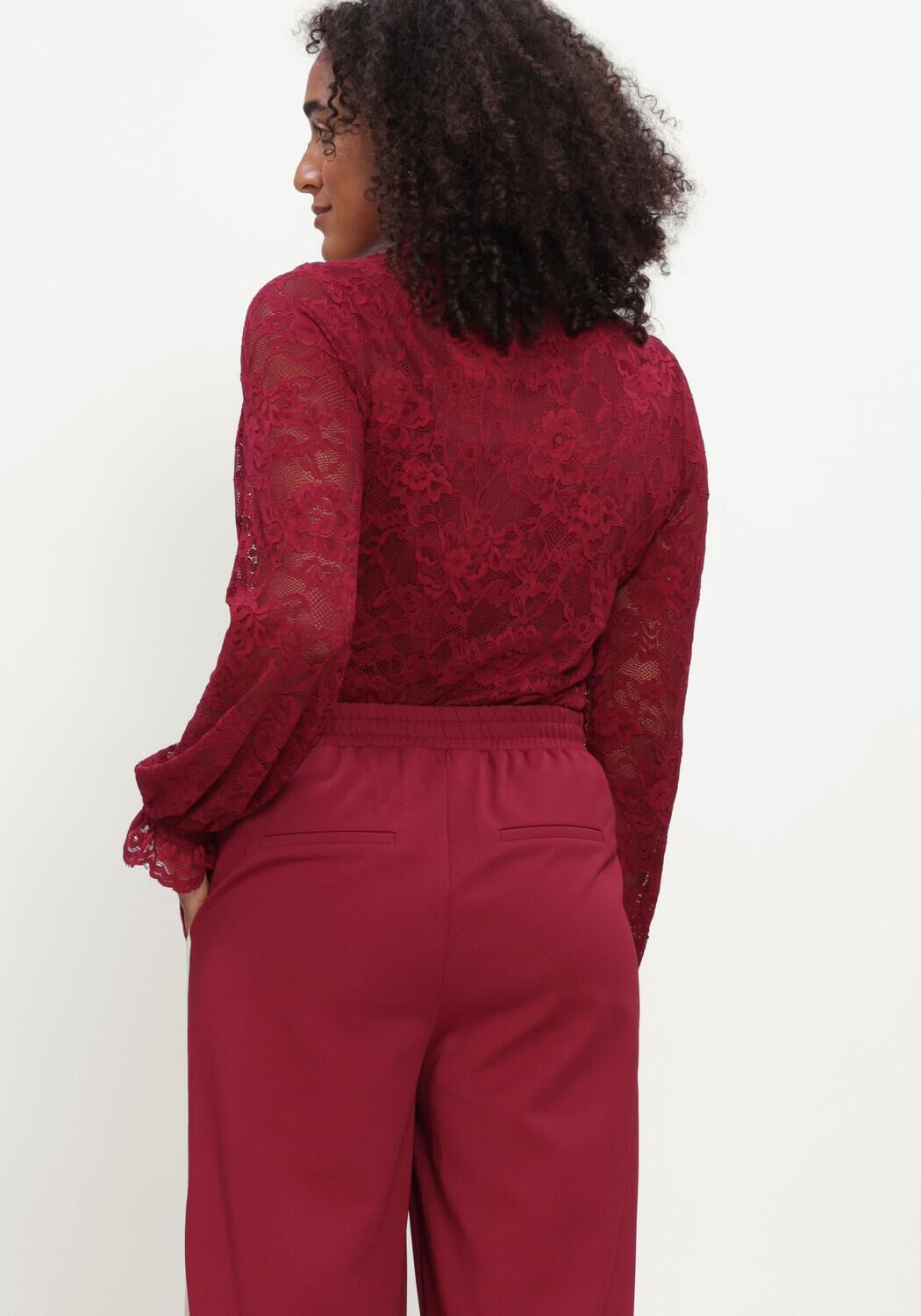 Bordeaux POM AMSTERDAM Blouses RUBY LACE BURGUNDY RED - large