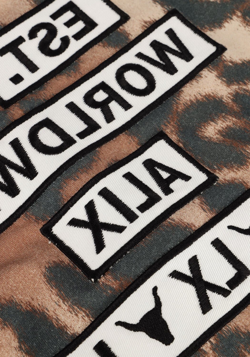 Zwarte ALIX MINI Mini jurk ANIMAL DRESS - large