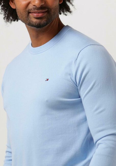 Lichtblauwe TOMMY HILFIGER Trui 1985 CREW NECK SWEATER - large