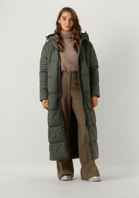 Groene ANOTHER LABEL Gewatteerde jas MILLE LONG PUFFER - large