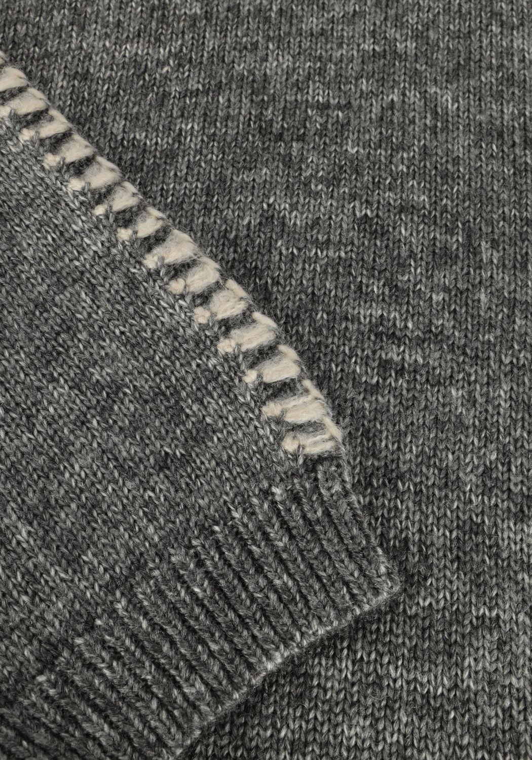 Donkergrijze MODSTR&Ouml;M Trui LINEMD O-NECK - large