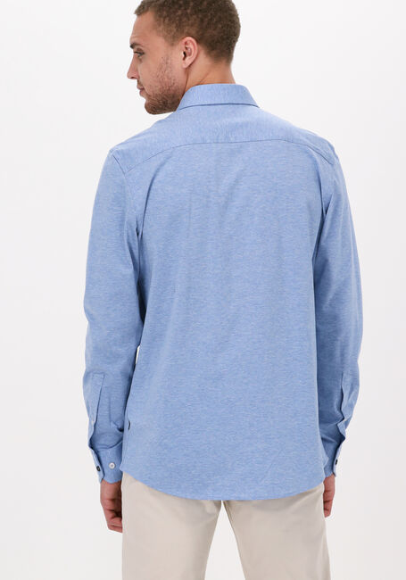 Lichtblauwe VANGUARD Casual overhemd LONG SLEEVE SHIRT CF PIQUE MELANGE SOFT - large