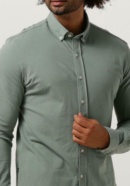 Groene BUTCHER OF BLUE Overshirt ROBBINS CLEAN PIQUE SHIRT - large