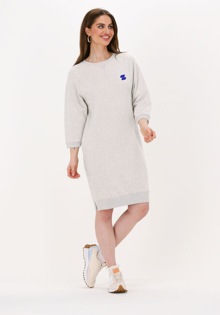 Lichtgrijze BY-BAR Mini jurk FIENE SWEAT DRESS - large