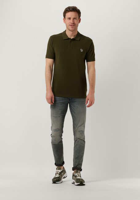 Donkergroene PS PAUL SMITH Polo MENS SLIM FIT SS POLO SHIRT ZEBRA - large