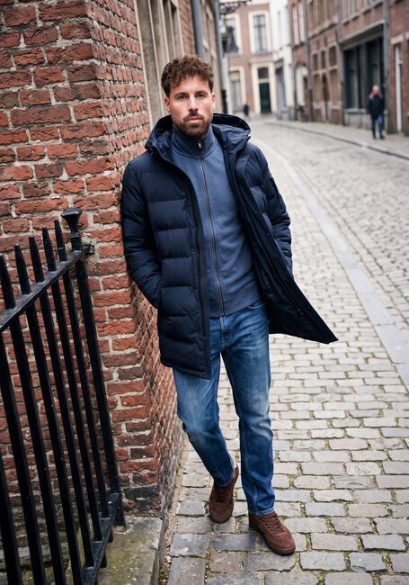 Donkerblauwe AIRFORCE Parka's CHUCK PARKA - large