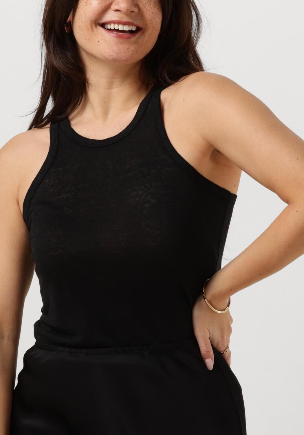 RESORT FINEST Dames Tops & T-shirts Tank Top Zwart