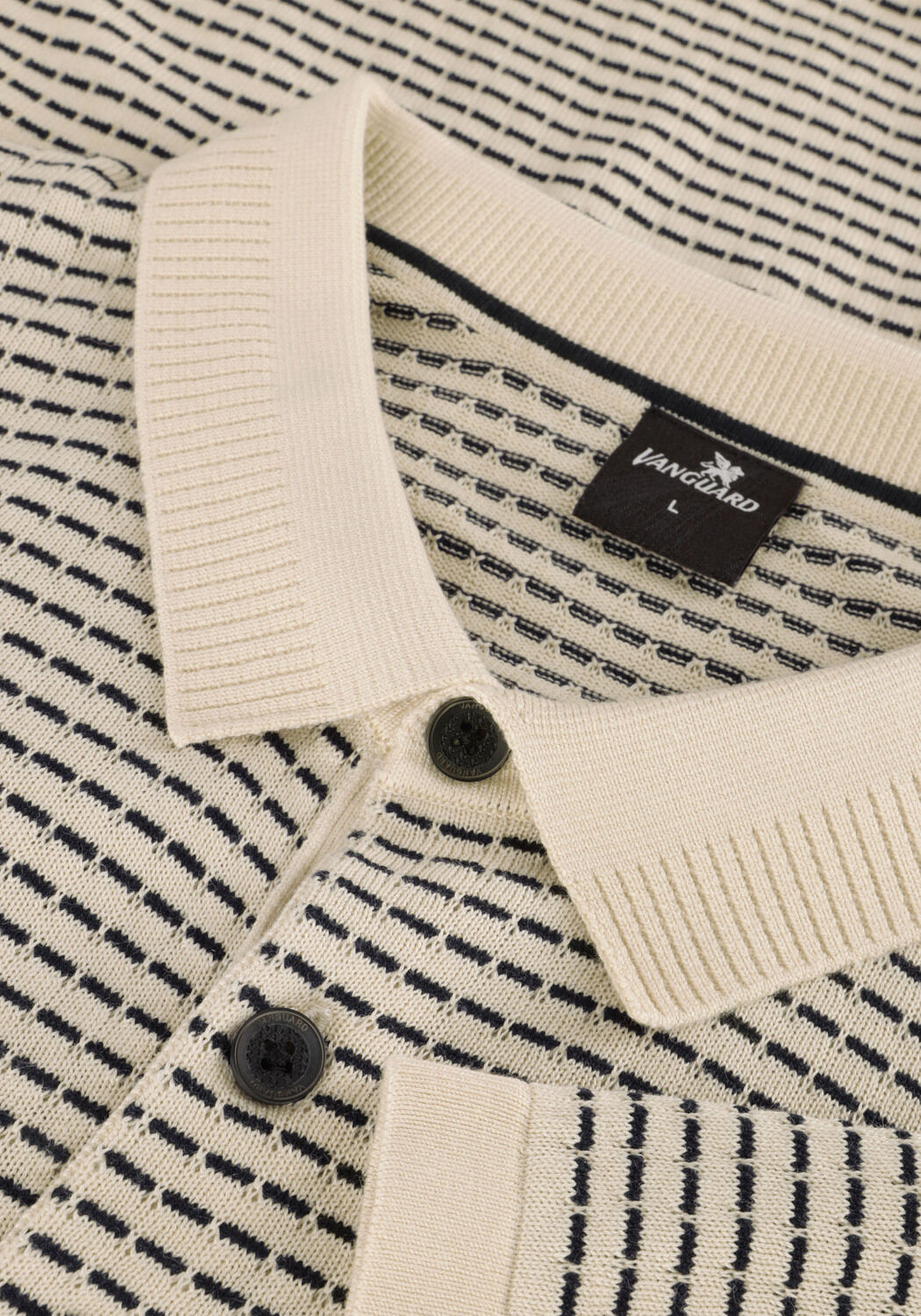 Beige VANGUARD Polo SHORT SLEEVE POLO COTTON MODAL - large