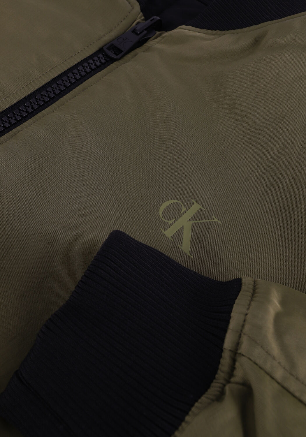 Olijf CALVIN KLEIN Jack REVERSIBLE BOMBER JACKET - large