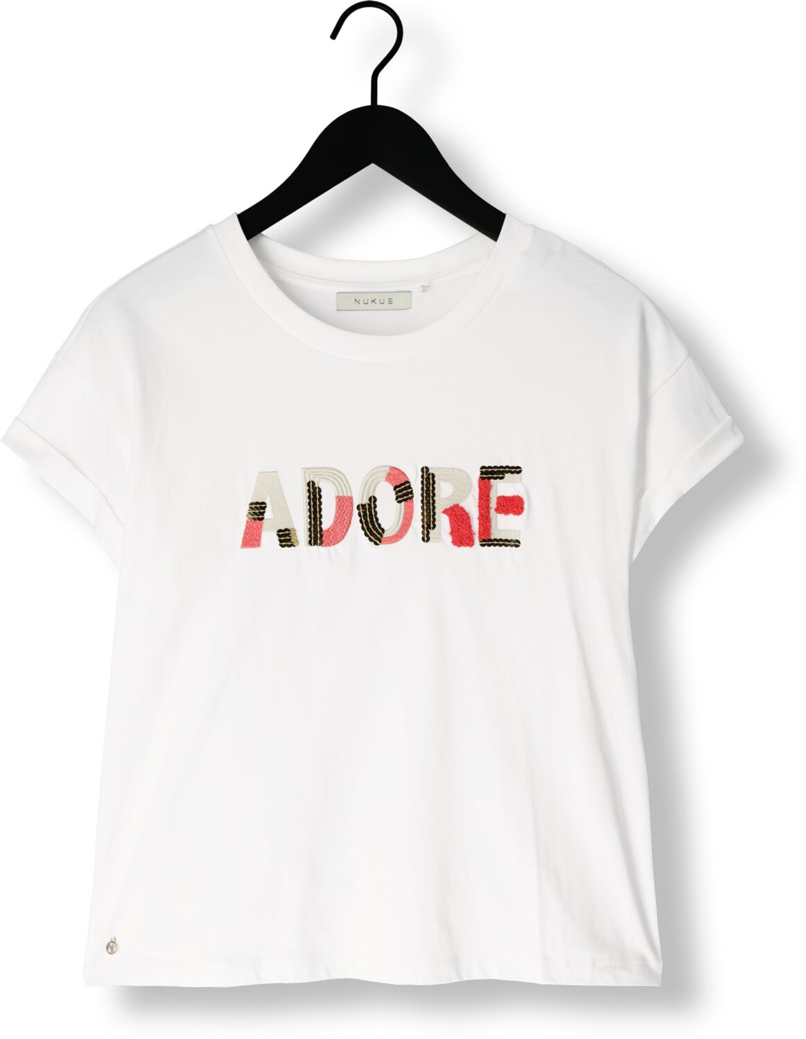 NUKUS Dames Tops & T-shirts Femke Shirt Adore Wit