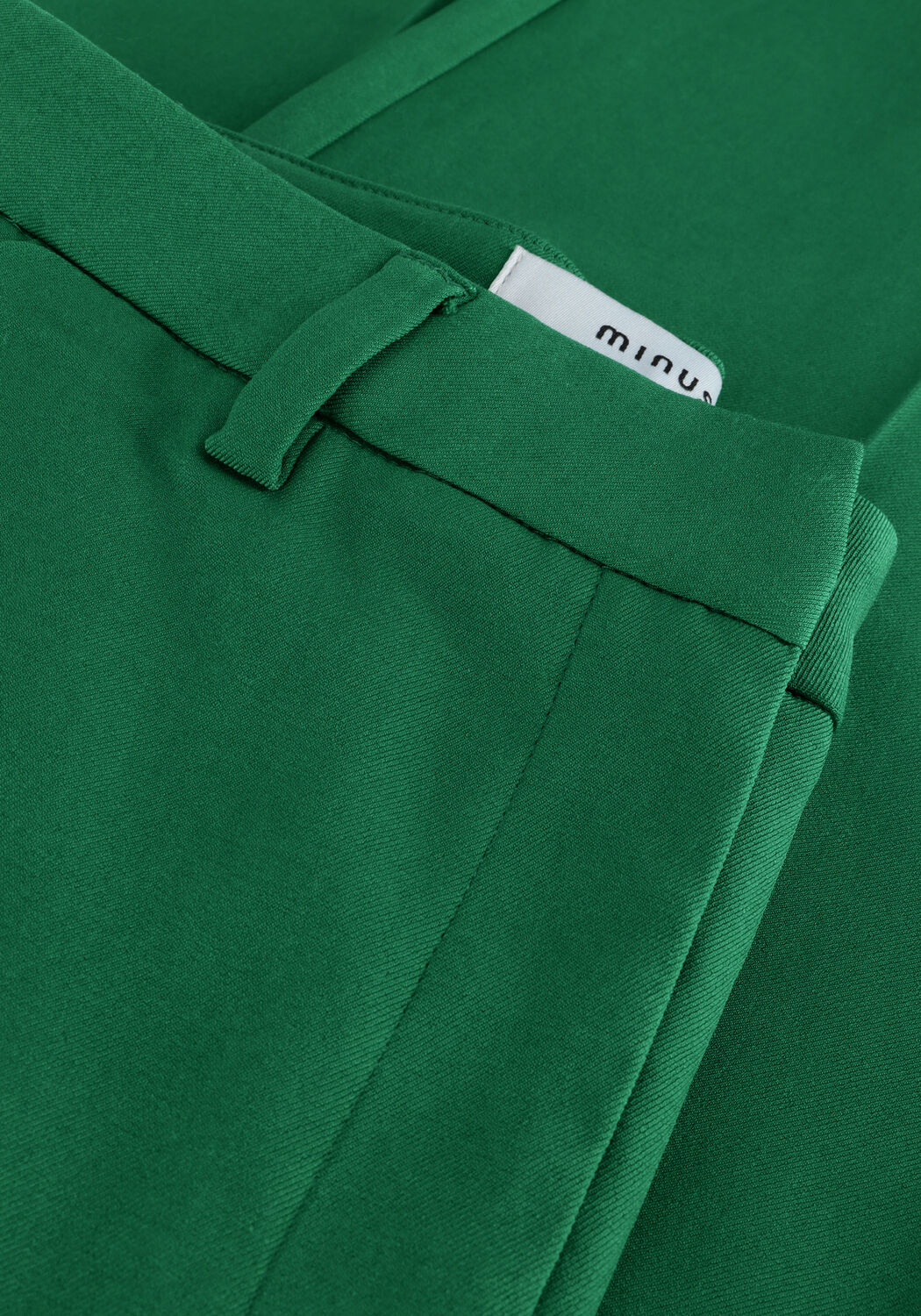 Groene MINUS Pantalon LIVINA STRAIGHT LEG PANT - large