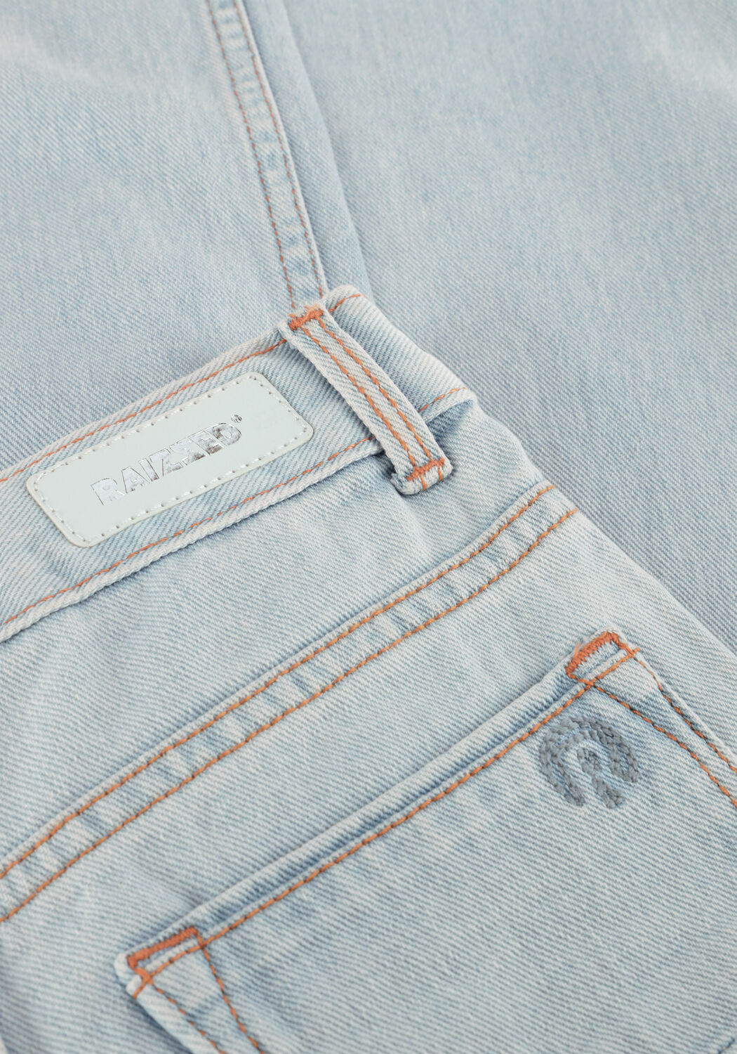 Lichtblauwe RAIZZED Wide jeans MONACO - large