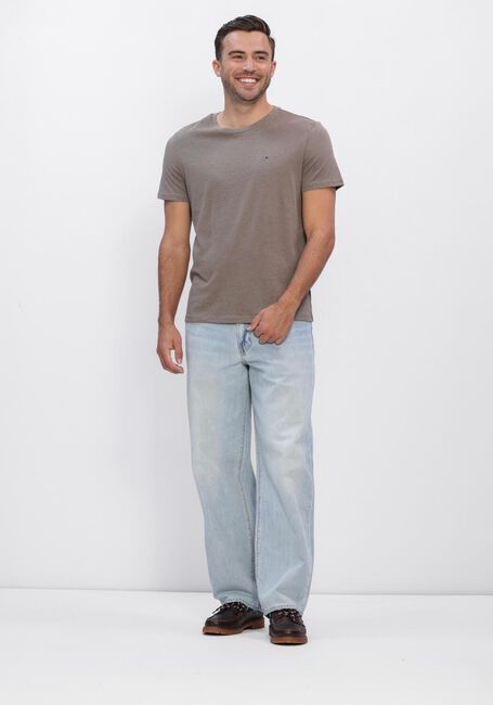 Taupe TOMMY JEANS T-shirt TJM XSLIM JASPE HTR TEE EXT - large