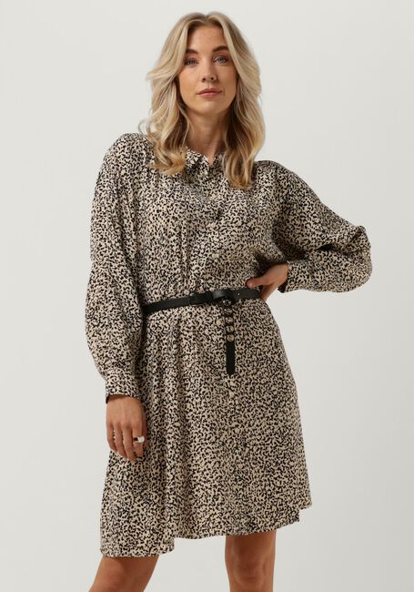 Grijze MSCH COPENHAGEN Midi jurk SALOMA LADONNA SHIRT DRESS - large