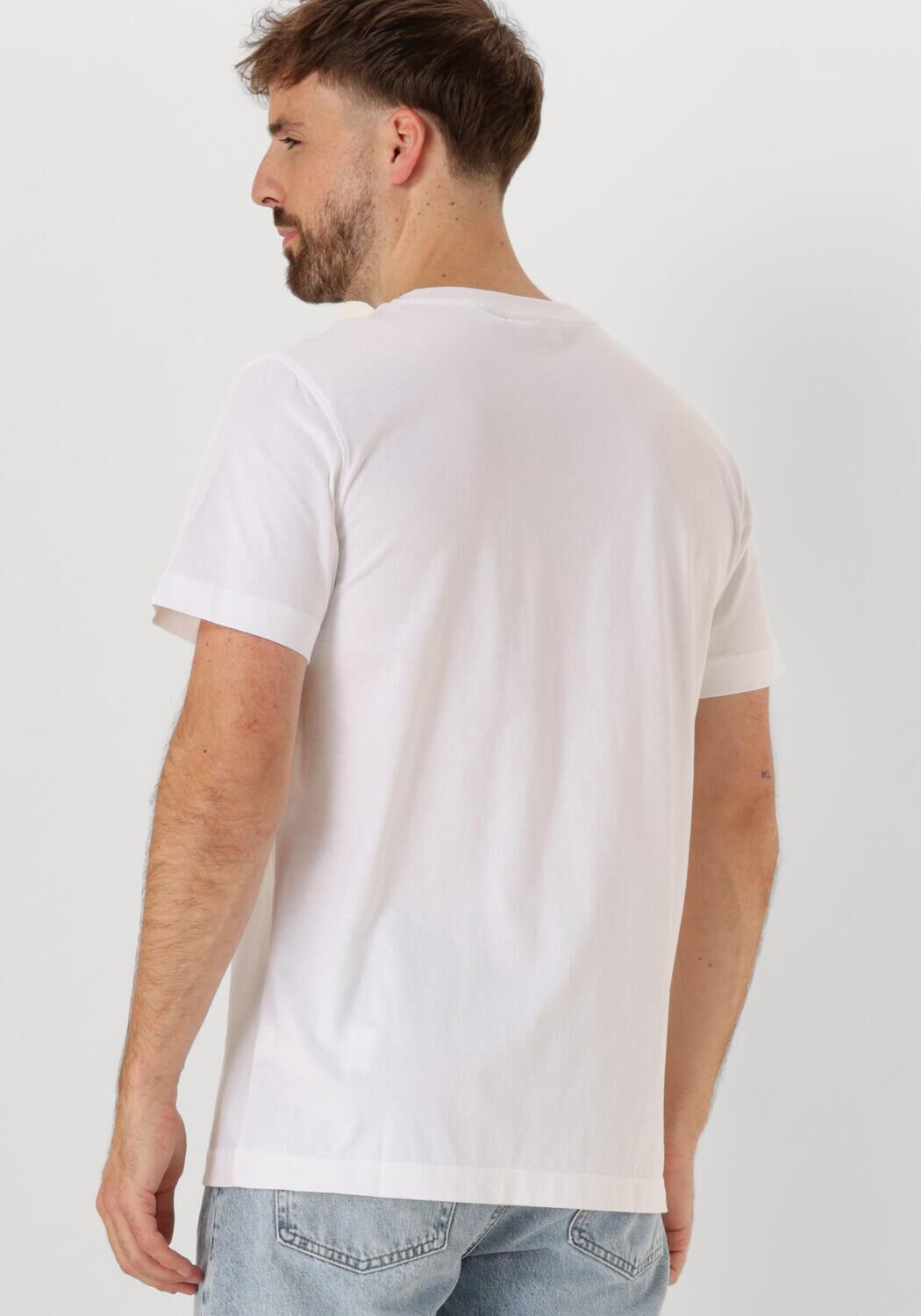CALVIN KLEIN Heren Polo's & T-shirts Woven Label Regular Tee Wit