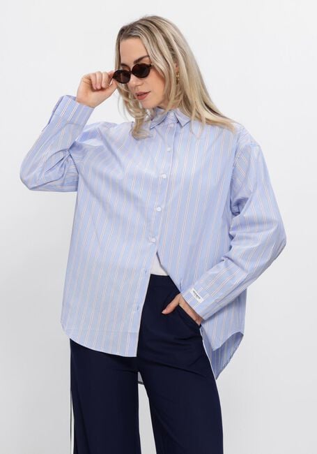 Blauwe PENN & INK Blouses BLOUSE STRIPE - large
