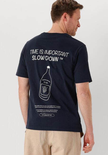 Donkerblauwe ANERKJENDT T-shirt AKKIKKI SEASONAL TEE - large