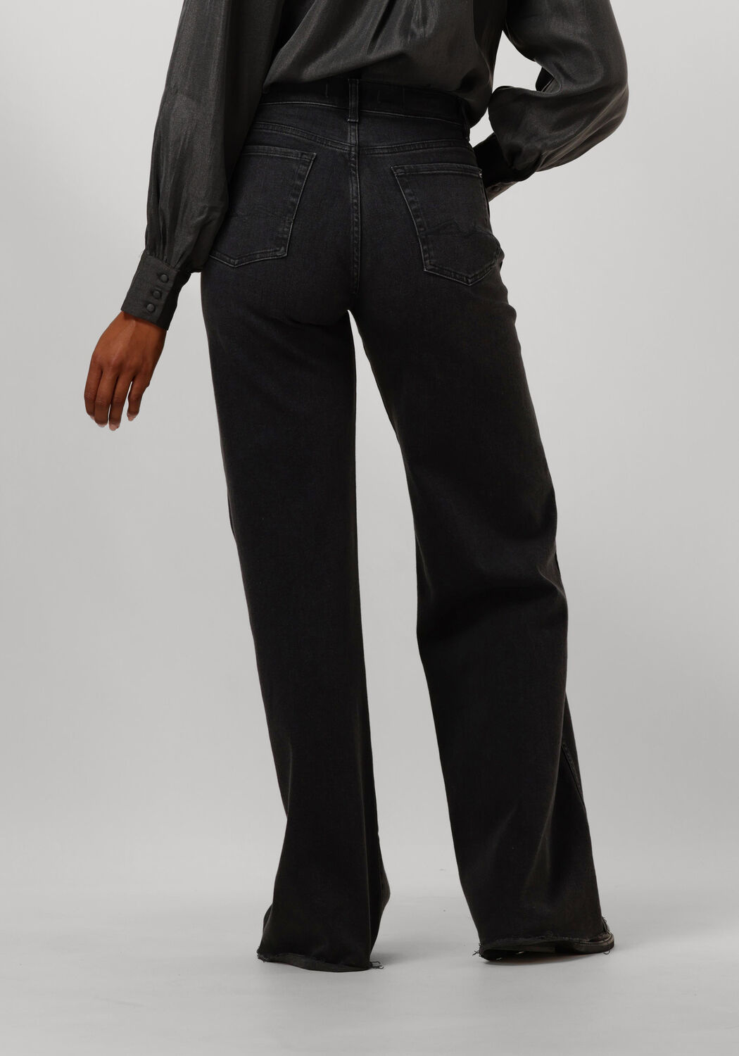 7 FOR ALL MANKIND Dames Jeans Lotta Luxe Vintage Topline With Raw Cut Antraciet