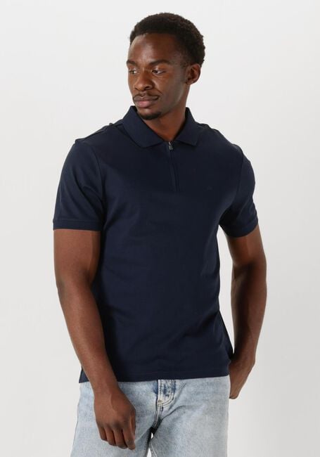 Donkerblauwe CALVIN KLEIN Polo LIQUID TOUCH WELT ZIP POLO - large