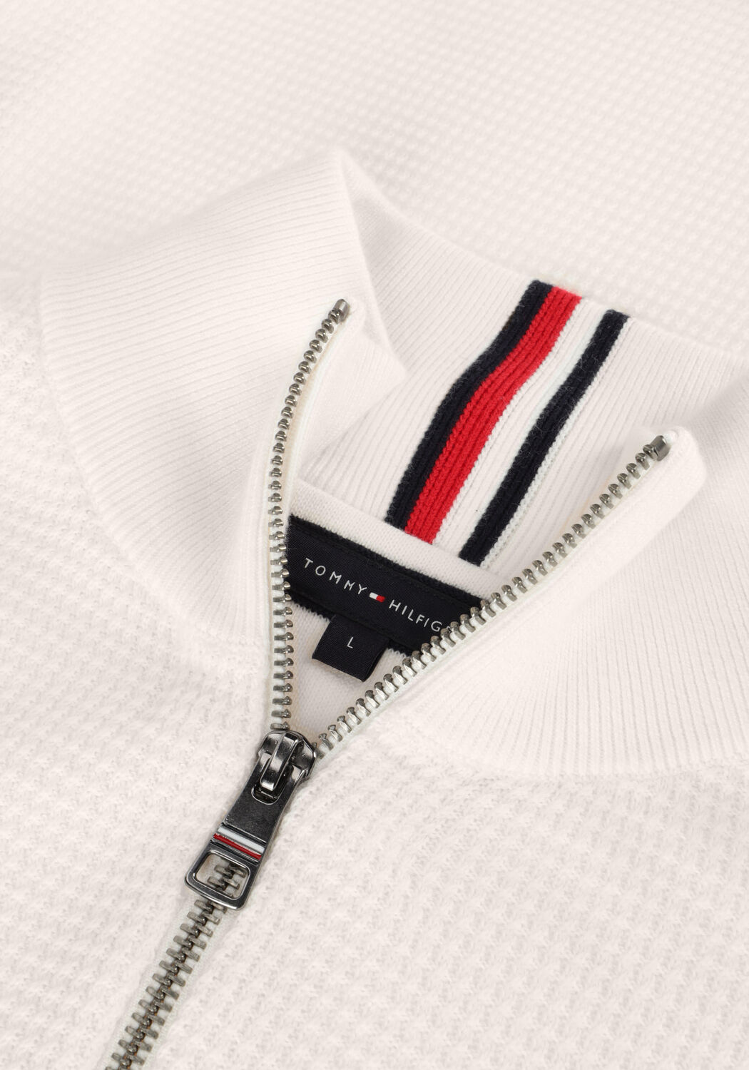 Witte TOMMY HILFIGER Trui REFINED STRUCTURE ZI - large