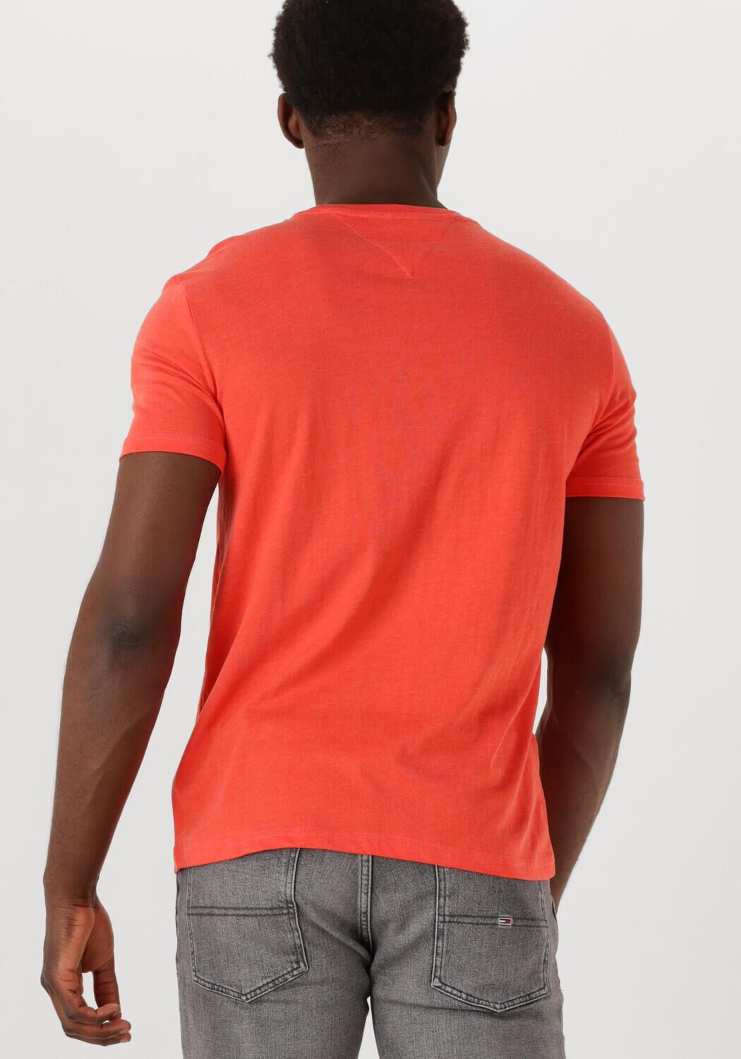 TOMMY JEANS Heren Polo's & T-shirts Tjm Xslim Jaspe Htr Tee Ext Koraal