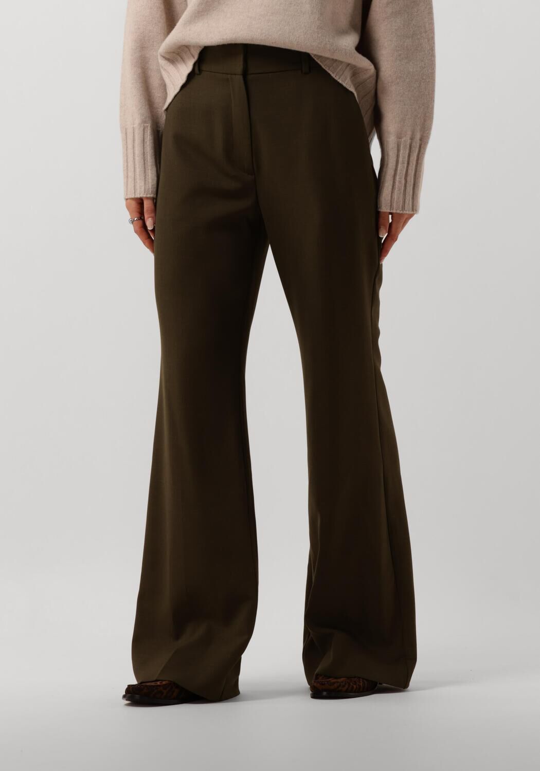 Fiveunits Elegante Witte Broek Olivia Green Dames