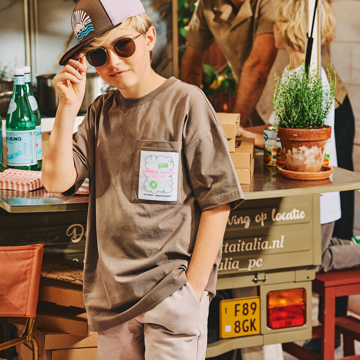 Z8 Jongens Polo's & T-shirts Elio Bruin