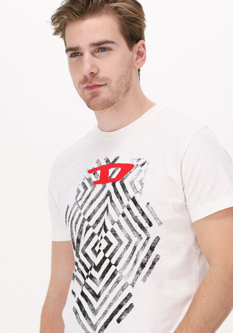 Witte DIESEL T-shirt T-DIEGOR-C16 - large