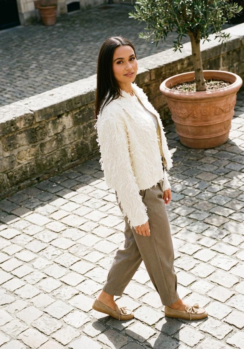 Taupe AYANA Instappers SILK-27 - medium