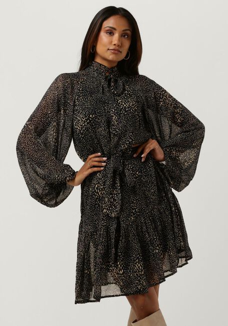 Zwarte NOTRE-V Midi jurk MINI DRESS NV-ARLA - large