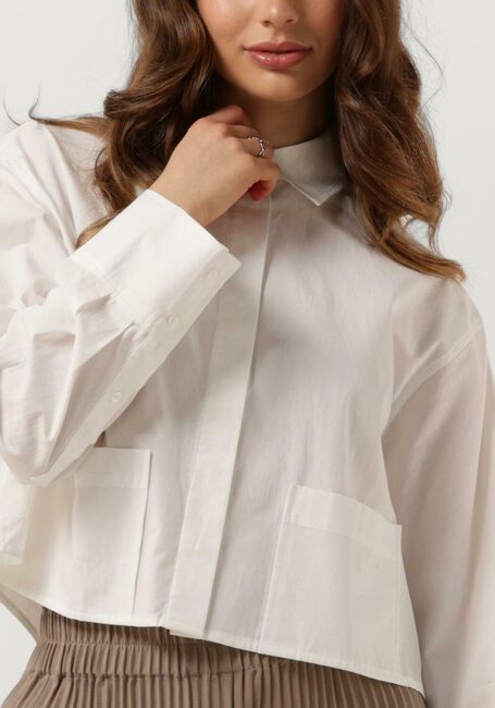 Witte Y.A.S. Blouses YASLEE LS SHORT SHIRT - large