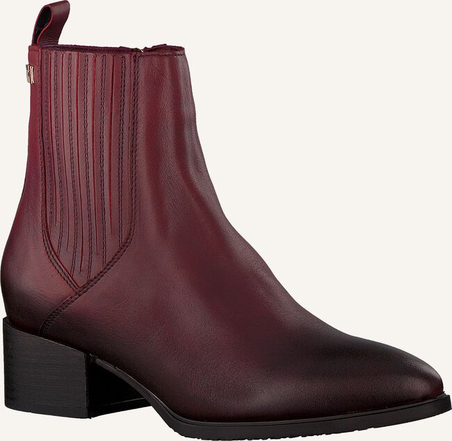 Rode TOMMY HILFIGER Enkellaarsjes SHADED FLAT Rode TOMMY HILFIGER Enkellaarsjes SHADED FLAT - large