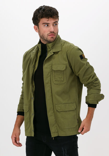Groene PME LEGEND Jack LONG SLEEVE SHIRT CARGO JACKET - large