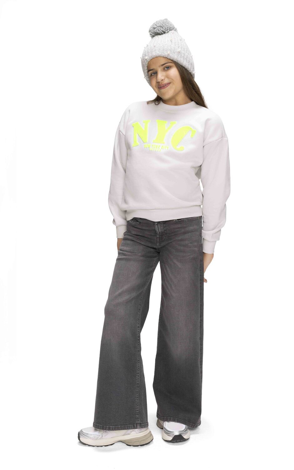 Witte RETOUR Sweater ISOLDE - large