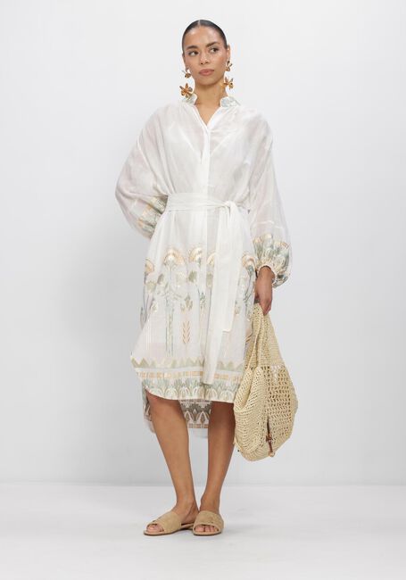Gebroken wit GREEK ARCHAIC KORI Midi jurk S26K-4075057 - large