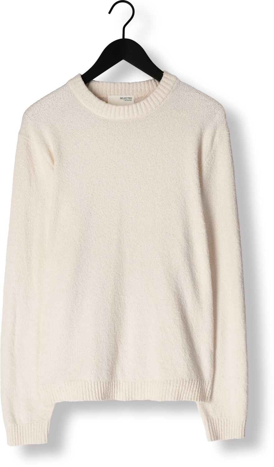 SELECTED HOMME Heren Truien & Vesten Slhneil Ls Knit Neps Crew Neck Beige