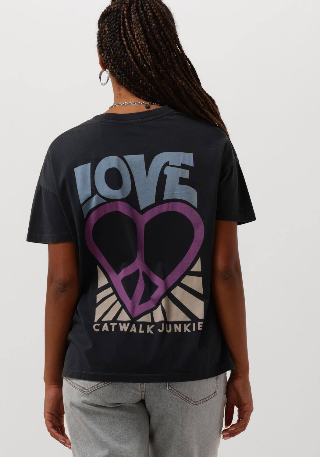 CATWALK JUNKIE Dames Tops & T-shirts Relaxed Tee Grijs