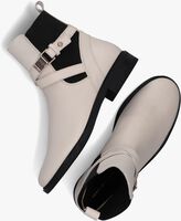 Witte TOMMY HILFIGER Chelsea boots BUCKLED LEATHER ANKLE BOOTS - medium