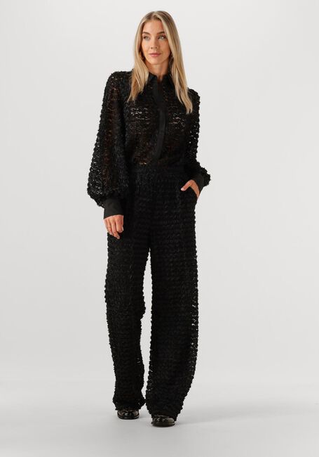 Zwarte STUDIO AMAYA Wijde broek GLACE - large