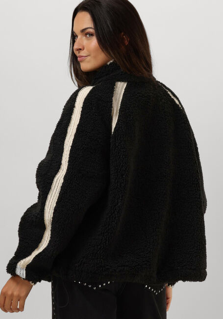 Zwarte UGG Jack NIKIA CHROCHET FLUFF JACKET - large