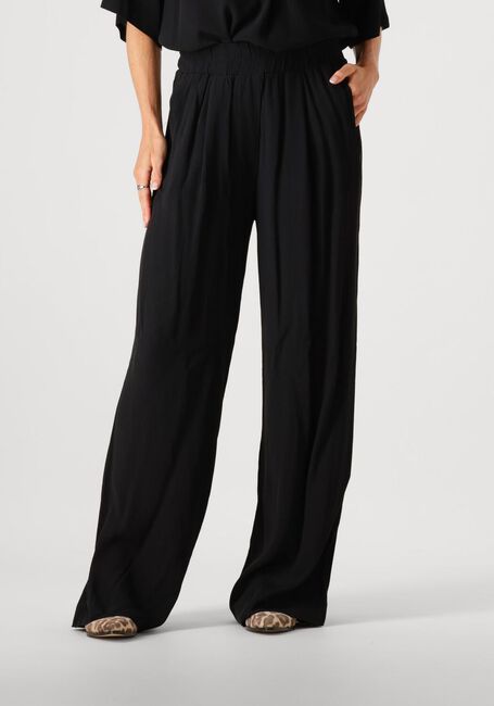 Zwarte BY-BAR Wijde broek BENJI VISCOSE PANTS - large