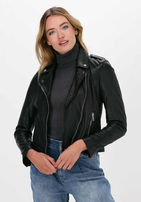vuist Vermomd Dialoog Zwarte SET Leren jas 67950 | Omoda