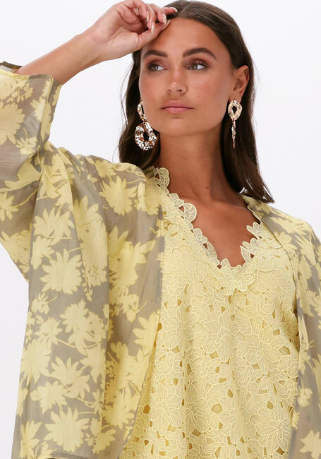 Gele OTTOD'AME Kimono CAMICIA TC4668 - large