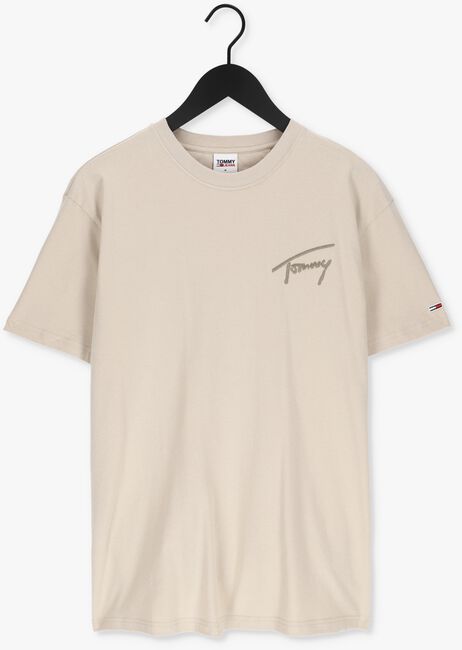 Beige TOMMY JEANS T-shirt TJM TOMMY SIGNATURE TEE - large