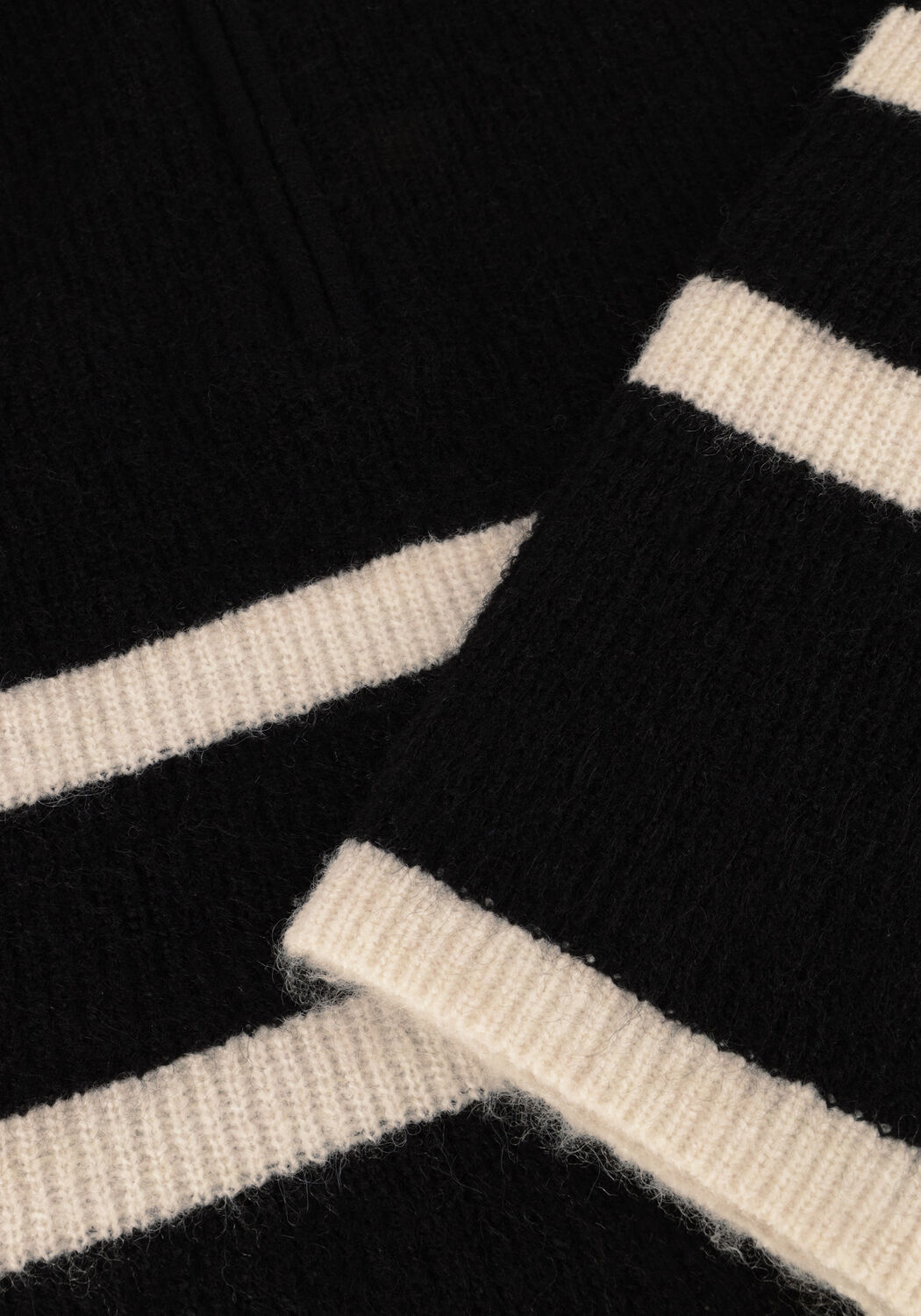 Zwarte SELECTED WOMEN Trui SLFMALINE LS KNIT HALF ZIP - large