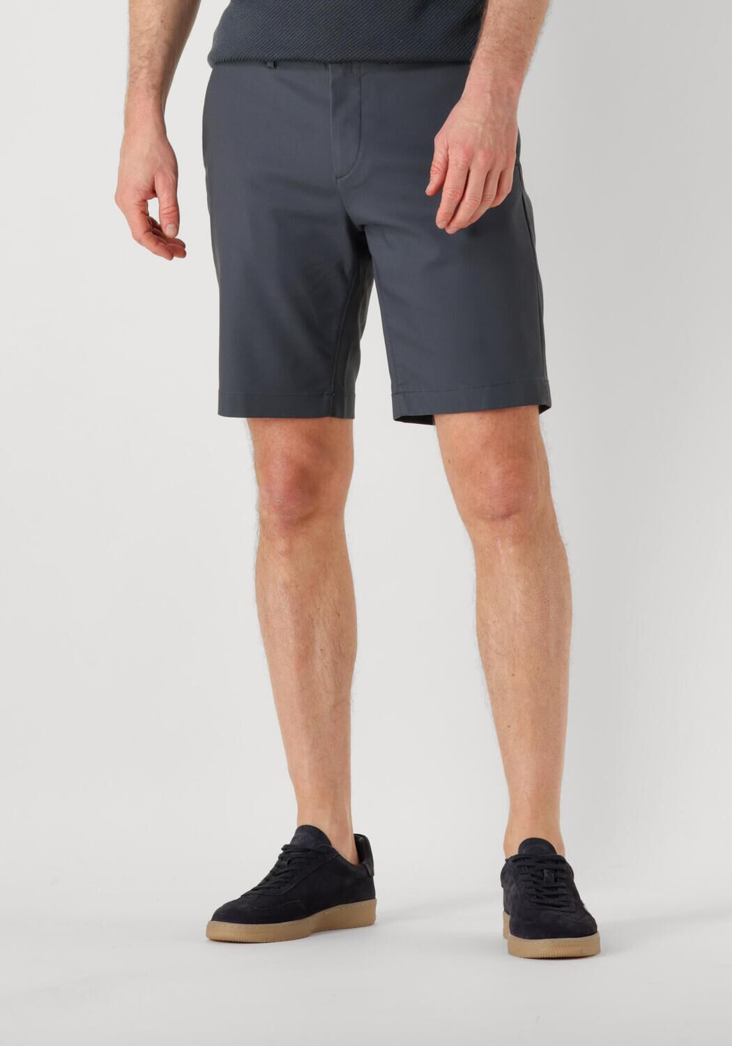 CAST IRON Heren Broeken Riser Shorts Comfort Stretch Blauw